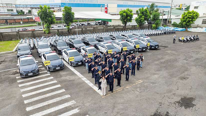屏縣府新購188輛警用車 為屏縣治安增添戰力