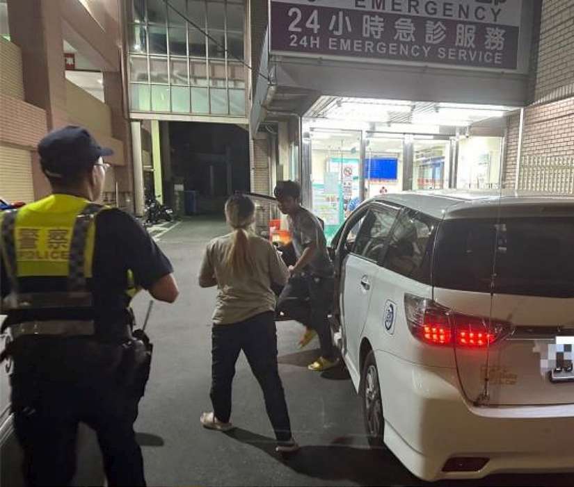 深夜羊水破即將分娩 丈夫急駛向警車求援 南庄警開道協助就醫